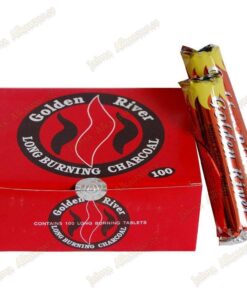 GOLDEN RIVER Hookah Charcoal 33 mm -10 tabs self-igniting