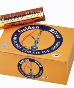 Shisha Kohle - Golden River 1 Rollen - 10 Tabs 40mm, Selbstzünder