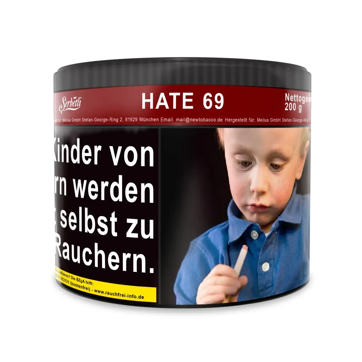 Serbetli Shisha Tabak 200g - Hate 69